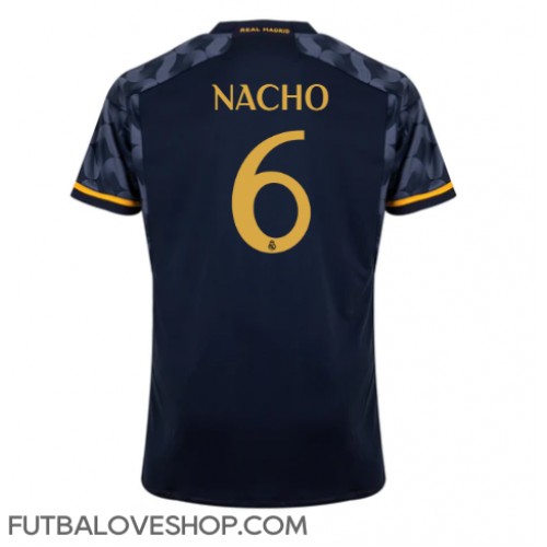 Dres Real Madrid Nacho #6 Preč 2023-24 Krátky Rukáv
